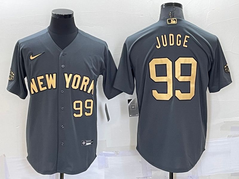 Men New York Yankees 99 Judge Grey 2022 All Star Nike MLB Jersey
